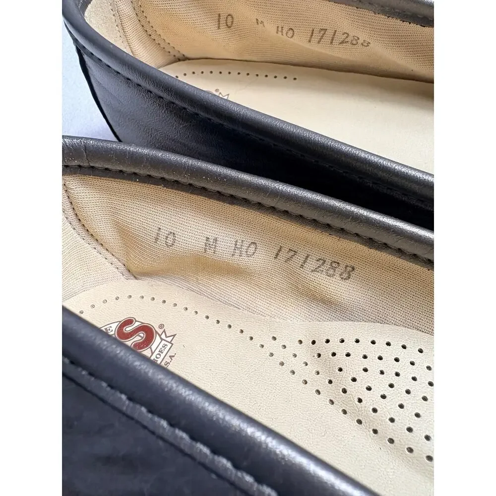 SAS Tripad Penny Loafers Metallic Pewter Silver Leather Slip-On Size 10 Comfort - Picture 4 of 5